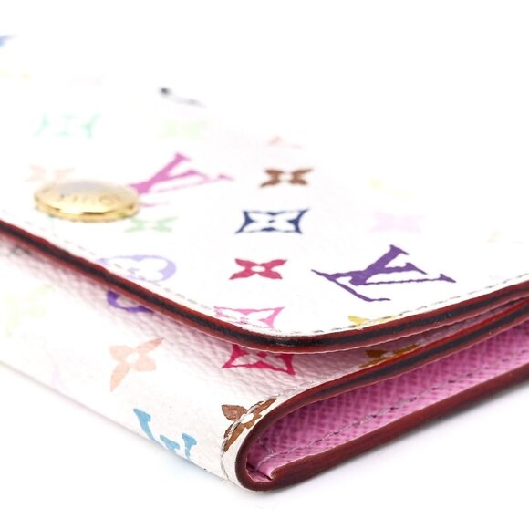 Authentic Louis Vuitton Multicolor Monogram Multicles 4 Key Holder Case White - Picture 8 of 9